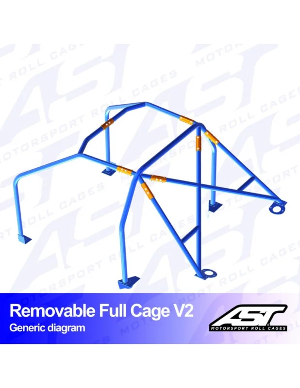 Jaula Renault Clio (Phase 3) 3 puertas Hatchback REMOVABLE FULL CAGE V2 Económico