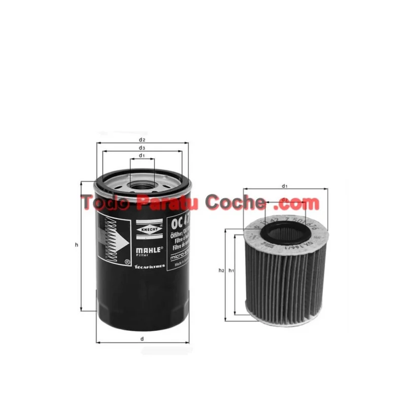 Precio Rebajado Filtro aceite Mahle OX 341D
