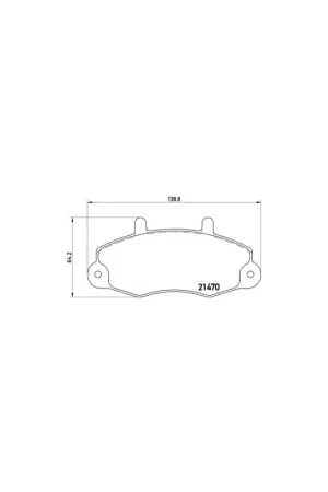 Precio De Fábrica PASTILLA DE FRENO P24032 BREMBO - FORD TRANSIT Caja/Chasis (E_ _) - Eje delantero