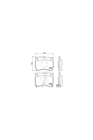 PASTILLA DE FRENO P49013 BREMBO - KIA PRIDE Van (DA) - Eje delantero Compra Ahora