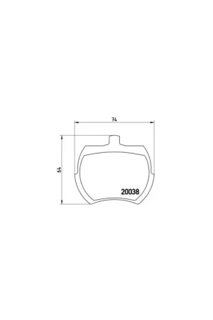 PASTILLA DE FRENO P52002 BREMBO - AUSTIN MINI - Eje delantero Novedad