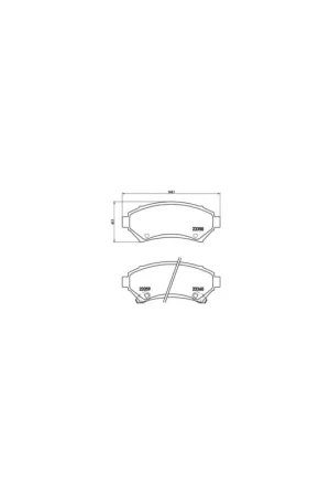 PASTILLA DE FRENO P59028 BREMBO - OPEL SINTRA - Eje delantero Oferta Especial