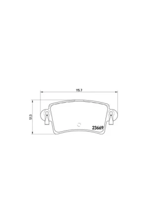 PASTILLA DE FRENO P59040 BREMBO - RENAULT MASTER II Van (FD) - Eje trasero Precio De Fábrica
