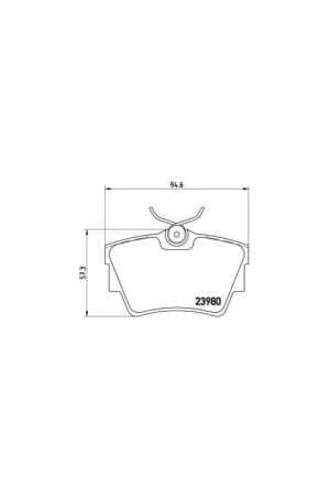 PASTILLA DE FRENO P59041 BREMBO - OPEL VIVARO Caja/Chasis (E7) - Eje trasero Económico