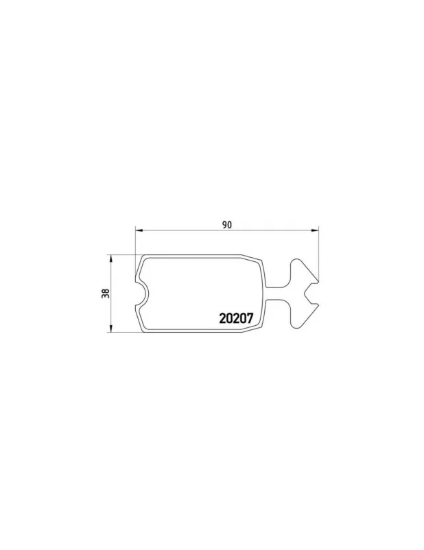 Rebajas PASTILLA DE FRENO P61002 BREMBO - CITROËN ACADIANE - Eje delantero