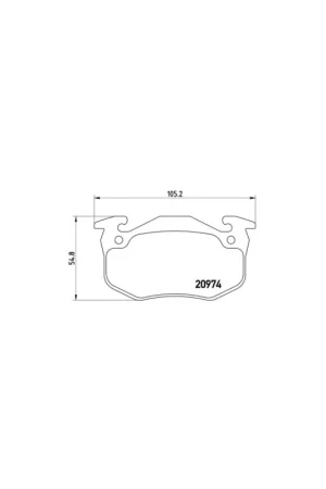 Envío Inmediato PASTILLA DE FRENO P61032 BREMBO - RENAULT SUPER 5 (B/C40_) - Eje trasero