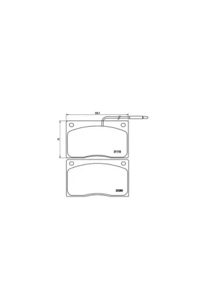 PASTILLA DE FRENO P68012 BREMBO - RENAULT MASTER I Van (T__) - Eje delantero Envío Exprés