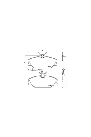 Precio De Fábrica PASTILLA DE FRENO P68014 BREMBO - RENAULT MEGANE Scenic (JA0/1_) - Eje delantero
