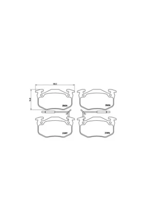 Marca Reconocida PASTILLA DE FRENO P68015 BREMBO - RENAULT SUPER 5 (B/C40_) - Eje delantero