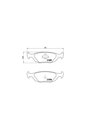 PASTILLA DE FRENO P71003 BREMBO - SAAB 900 Fastback - Eje trasero Disponible Ahora