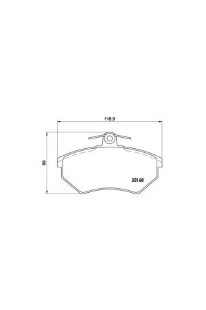 PASTILLA DE FRENO P85011 BREMBO - VW CADDY II VAN (9K9B) - Eje delantero Garantía De Devolución De Dinero