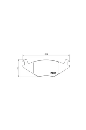 Pago Seguro PASTILLA DE FRENO P85019 BREMBO - VW POLO Coupé (86C, 80) - Eje delantero