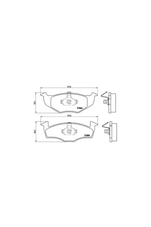 Solo Por Tiempo Limitado PASTILLA DE FRENO P85031 BREMBO - SEAT CORDOBA (6K2) - Eje delantero