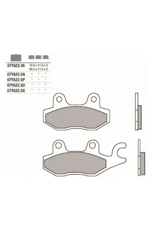 PASTILLAS BREMBO SINTERIZADAS 07YA22SD - KAWASAKI NINJA (18-) 400CC Disponible Ahora