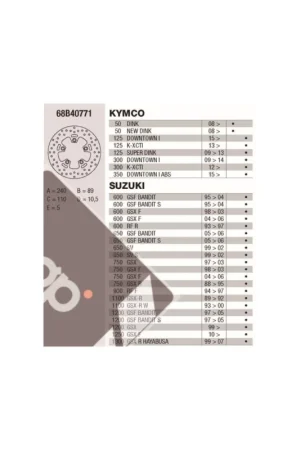 Precio De Fábrica DISCOS BREMBO FIJOS ORO 68B40771 - KYMCO K-XCT i.e (12-16) 300CC